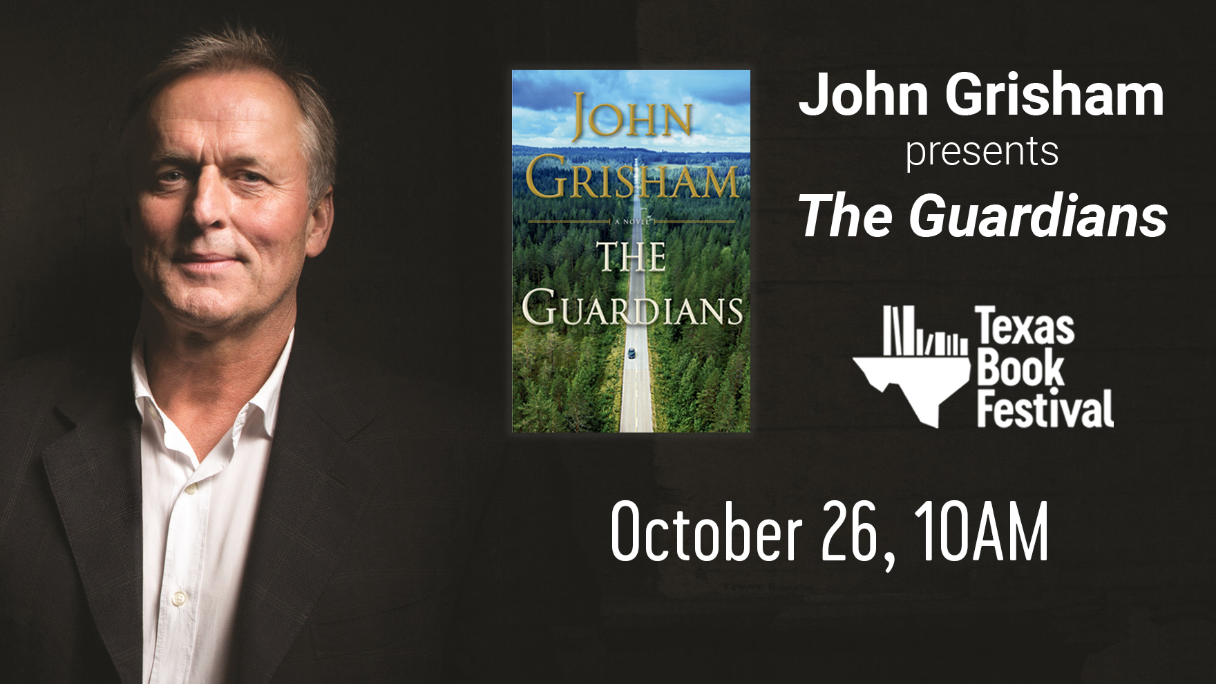 SOLD OUT – John Grisham presents THE GUARDIANS – Saturday, October 26 10AM