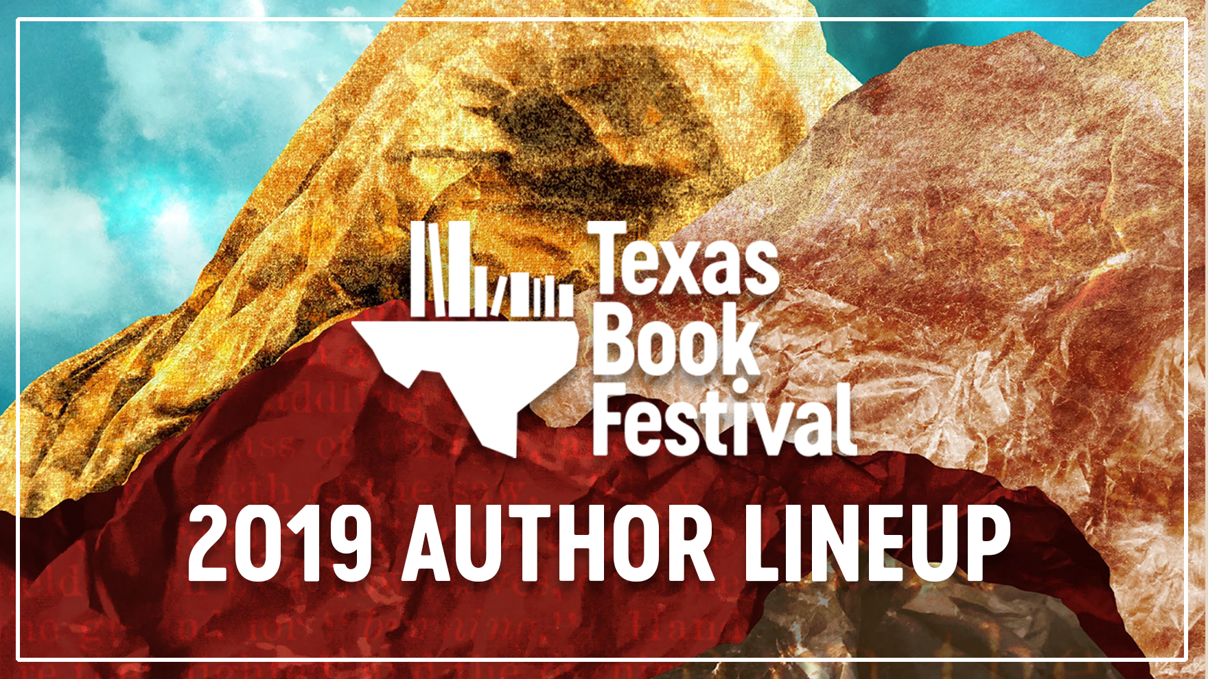 2019 Texas Book Festival Author Lineup