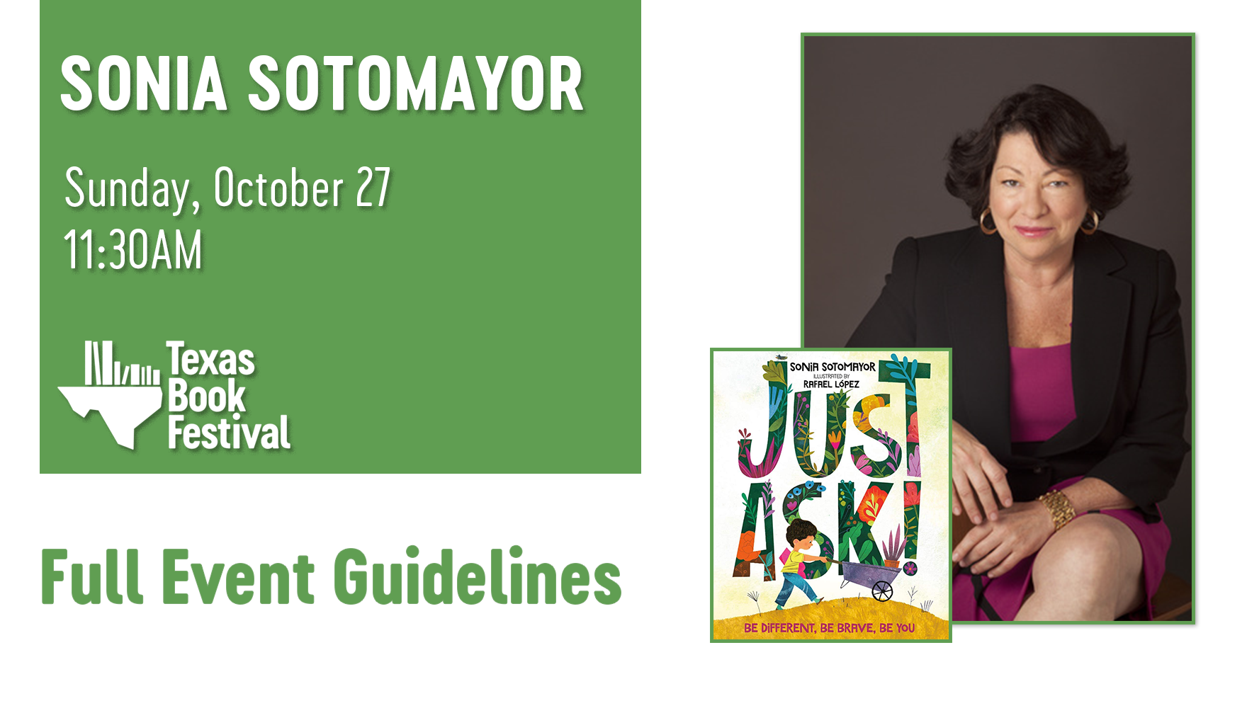How to See Sonia Sotomayor at the Texas Book Festival