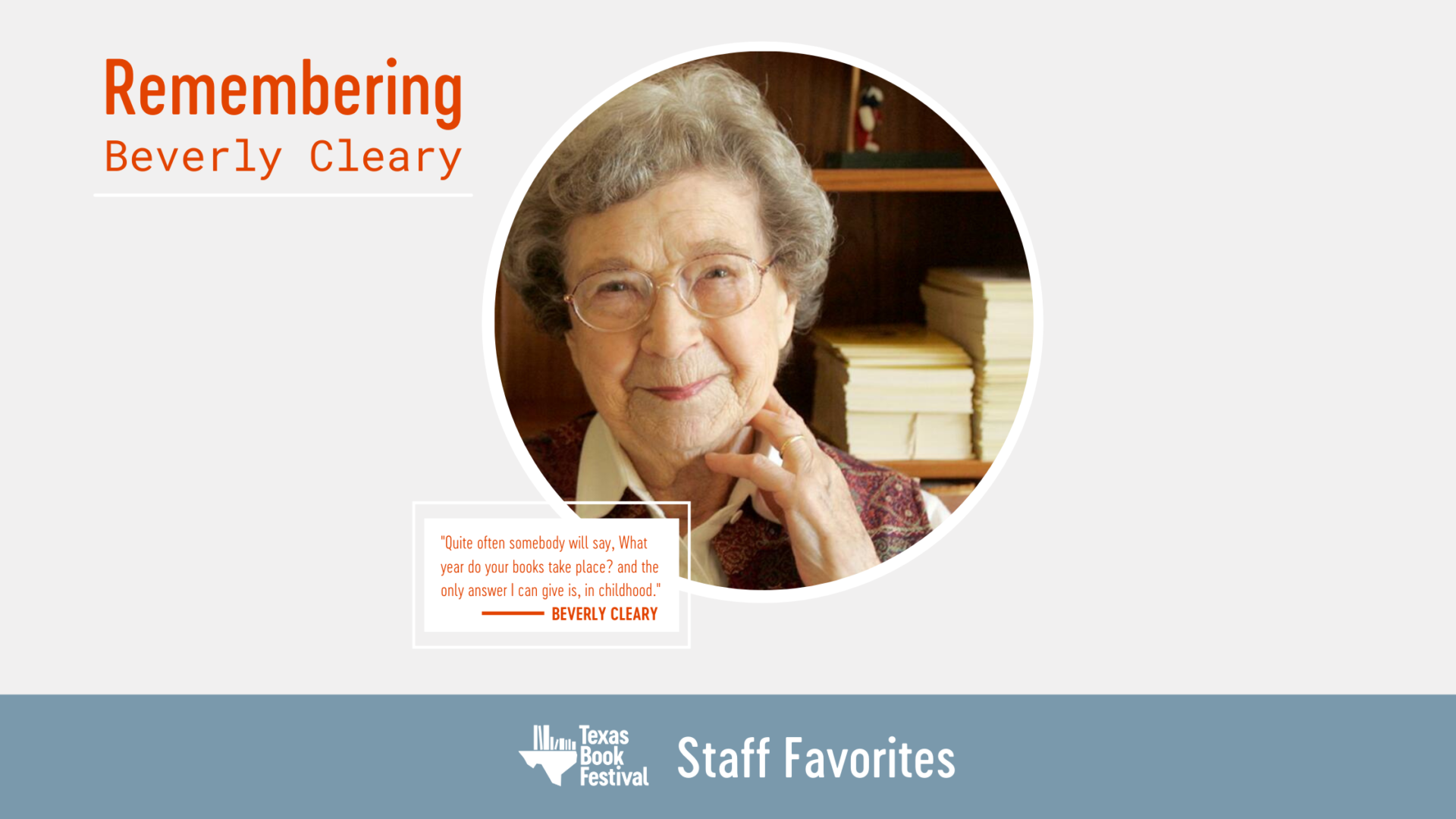 Staff recommended stories by Beverly Cleary
