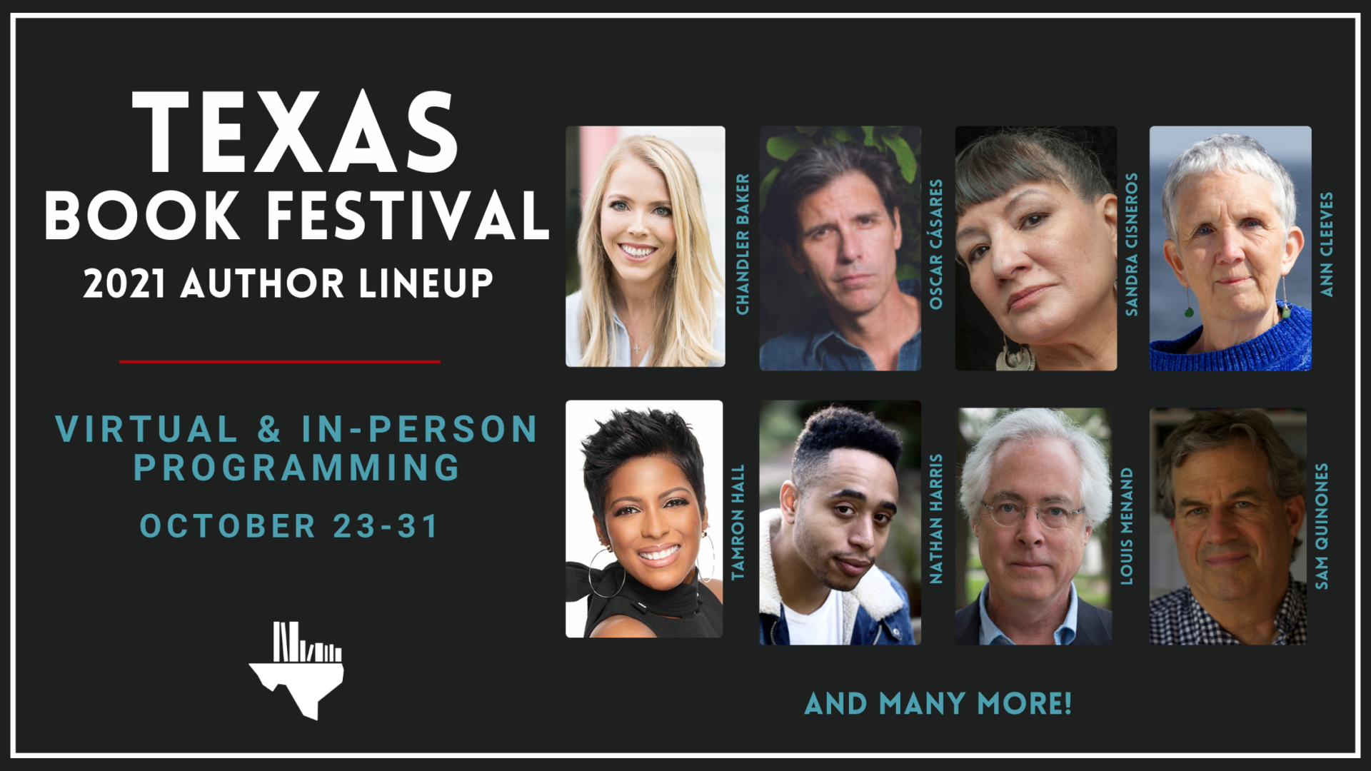 Join us for the 2021 Texas Book Festival! Texas Book Festival