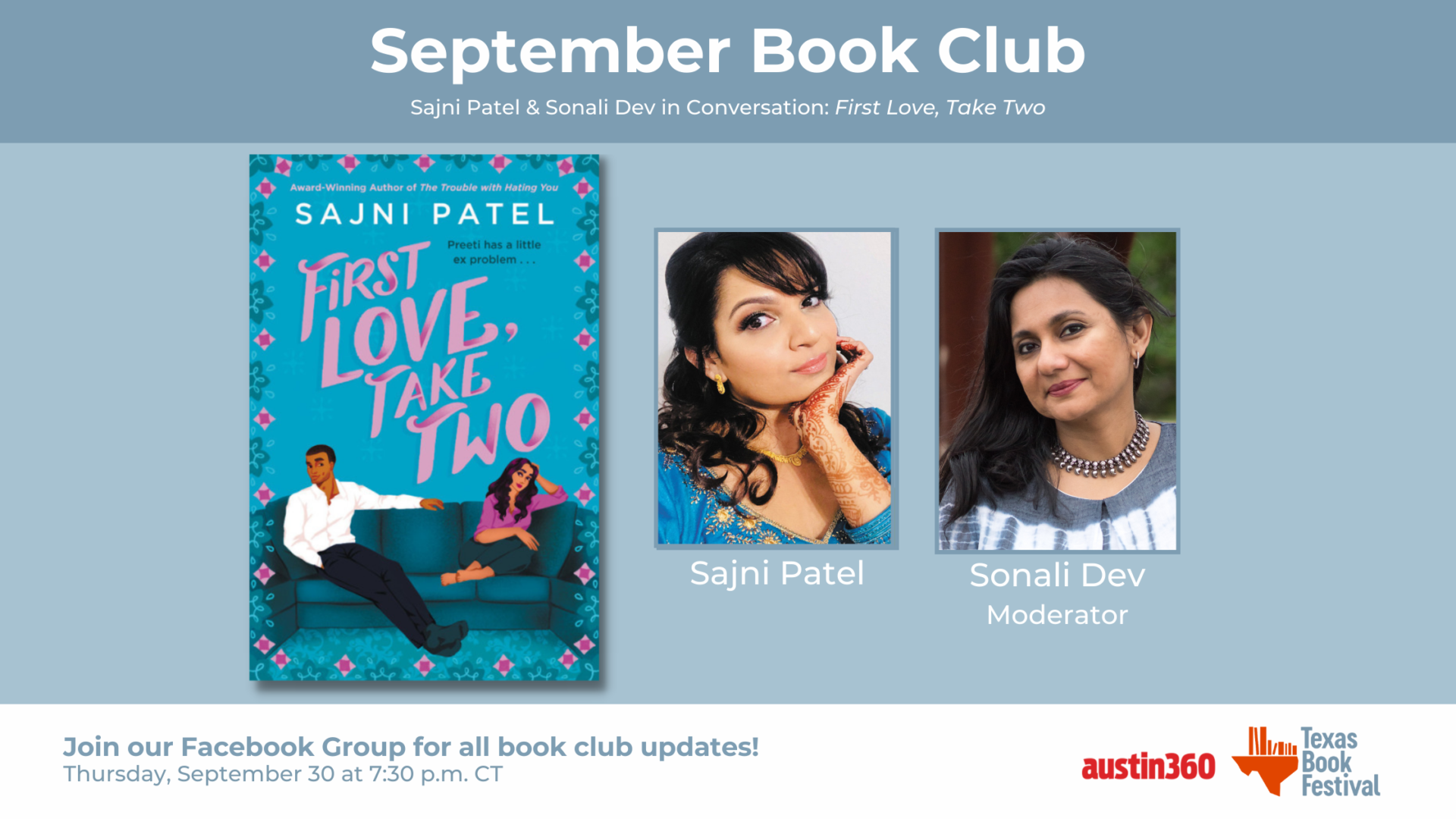 September Book Club: FIRST LOVE, TAKE TWO