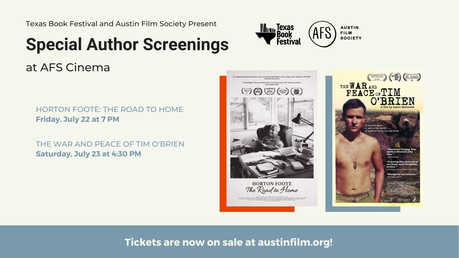 Join AFS for Two Special Screenings!