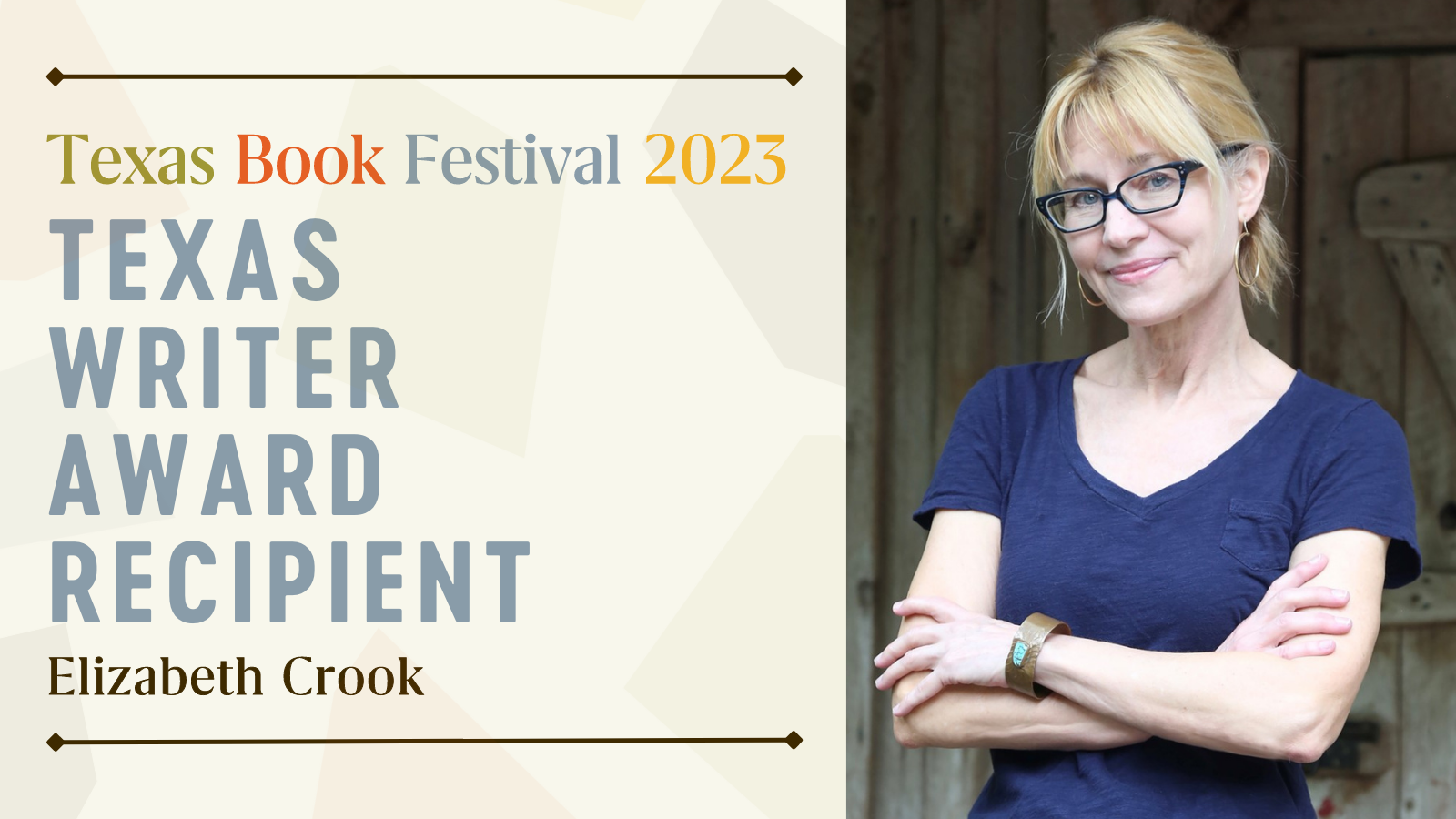 Texas Writer Award Recipient: Elizabeth Crook