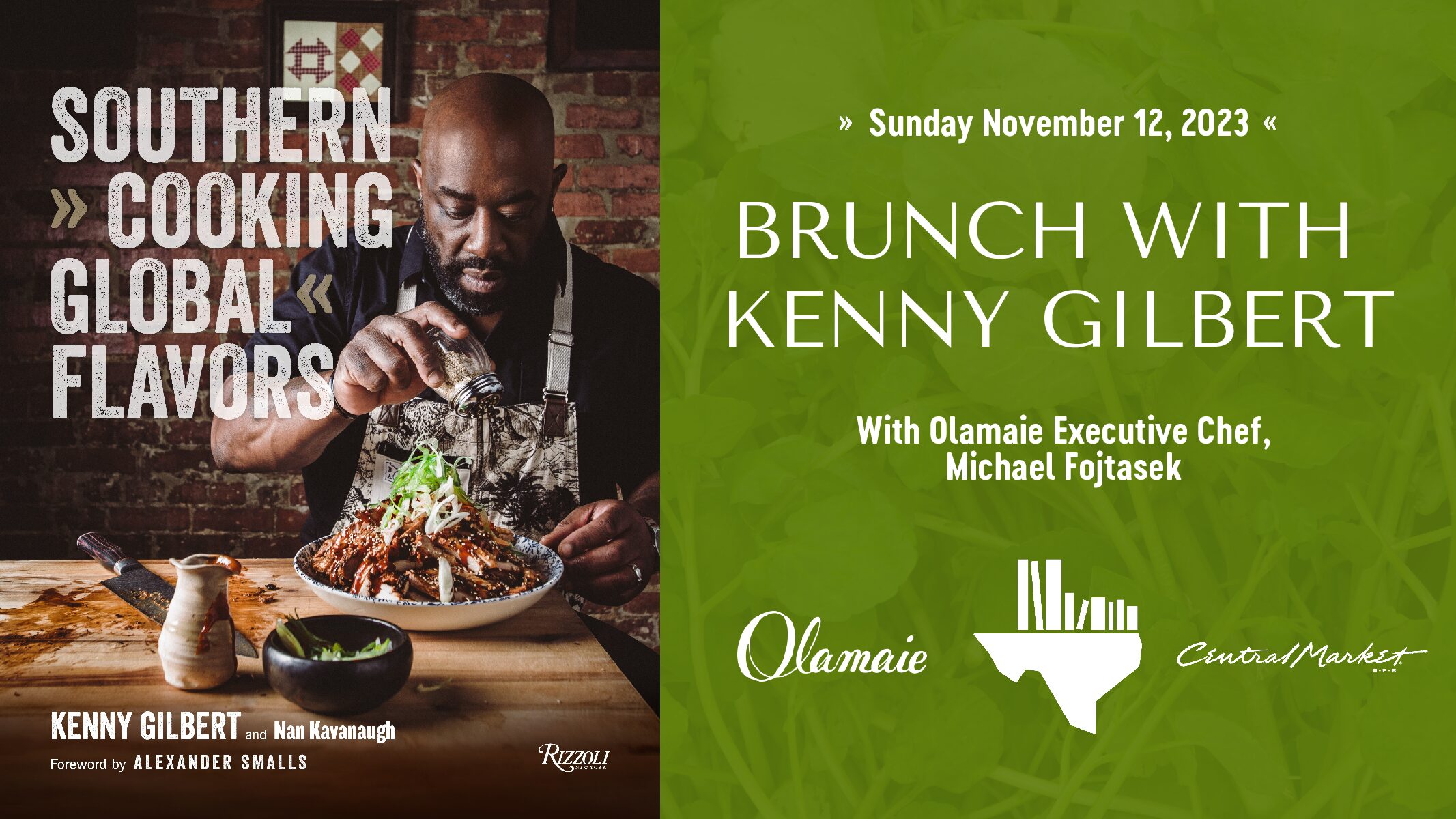 Olamaie Brunch with Chef and Festival Author, Kenny Gilbert